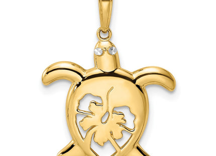 14k Yellow & Rhodium Pendants Style M2996 - Classique Jewelry Inc.