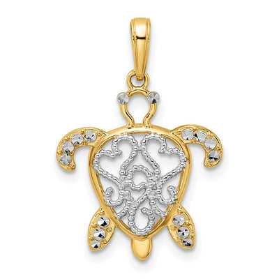 14K gold pendant