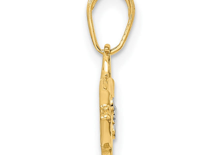 14k Yellow & Rhodium Pendants Style M2999 - Classique Jewelry Inc.