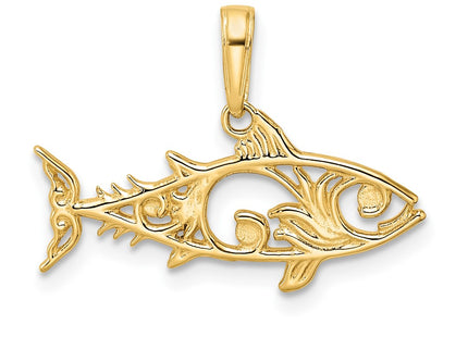 14k Yellow & Rhodium Pendants Style M2999 - Classique Jewelry Inc.