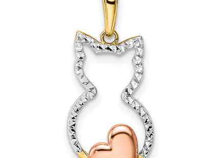 14k Yellow & Rhodium Pendants Style M3000 - Classique Jewelry Inc.