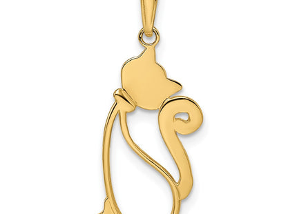 14k Yellow & Rhodium Pendants Style M3002 - Classique Jewelry Inc.