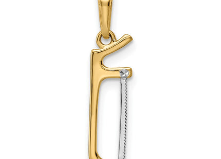 14k Yellow & Rhodium Pendants Style M3011 - Classique Jewelry Inc.
