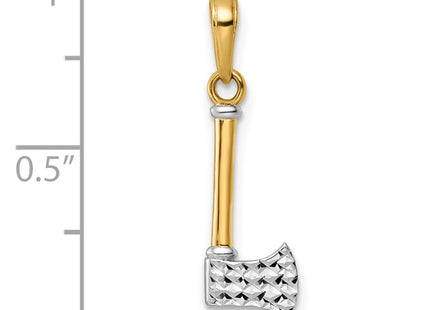 14k Yellow & Rhodium Pendants Style M3012 - Classique Jewelry Inc.