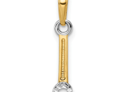 14k Yellow & Rhodium Pendants Style M3013 - Classique Jewelry Inc.