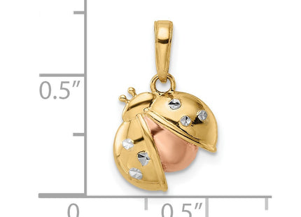 14K gold pendant, another view