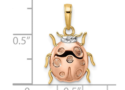 14k Yellow & Rhodium Pendants Style M3022 - Classique Jewelry Inc.