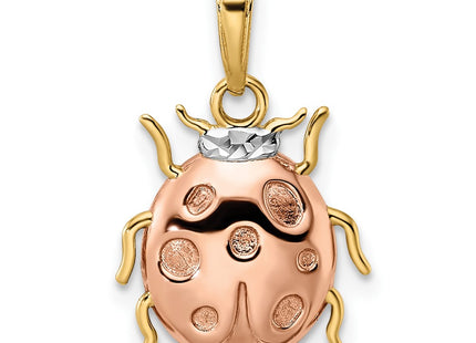 14k Yellow & Rhodium Pendants Style M3022 - Classique Jewelry Inc.