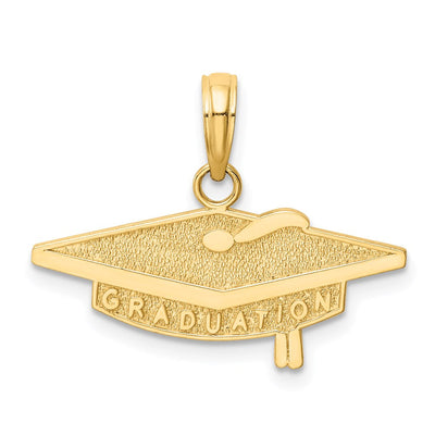14K Graduation Cap Charm, 18 x 23mm