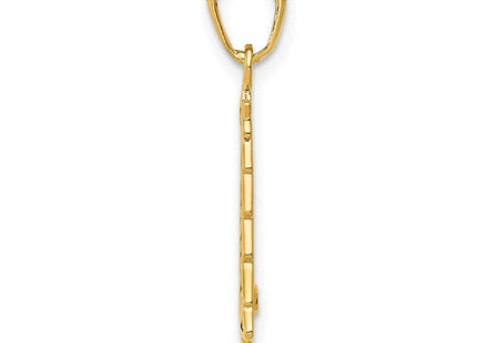 14K Polished Christmas Tree Pendant (Style M482)