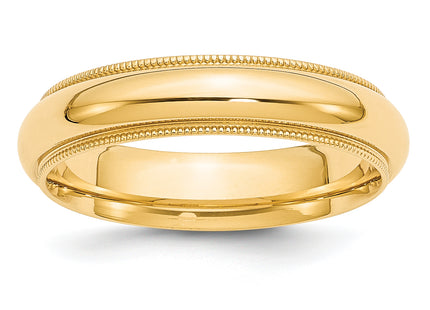 14K yellow gold wedding band