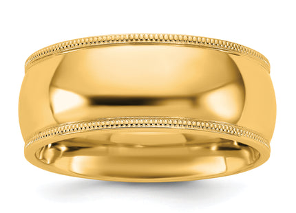 14K yellow gold wedding band, additional view
