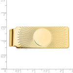 14K Men's Sunburst Design Money Clip view