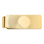 14K Men's Sunburst Design Money Clip view
