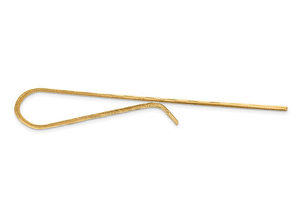 14k Men's Textured Tie Bar (Style MC147)
