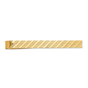14k Men's Textured Tie Bar (Style MC147)