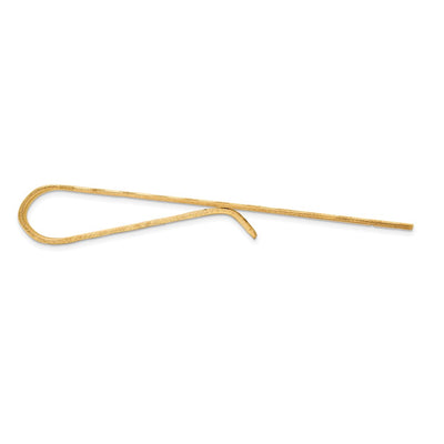 14K Textured Tie Bar