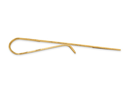 14K gold tie tacs / tie bar, alternate view
