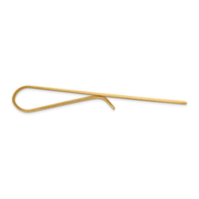 14K Men's Grooved Tie Bar, 50 x 6.5mm
