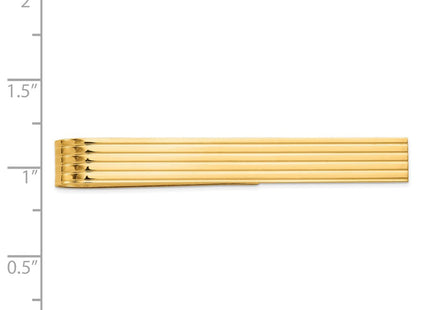 14k Men's Grooved Tie Bar (Style MC151)