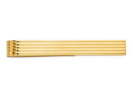 14k Men's Grooved Tie Bar (Style MC151)