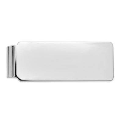 14K white gold money clip