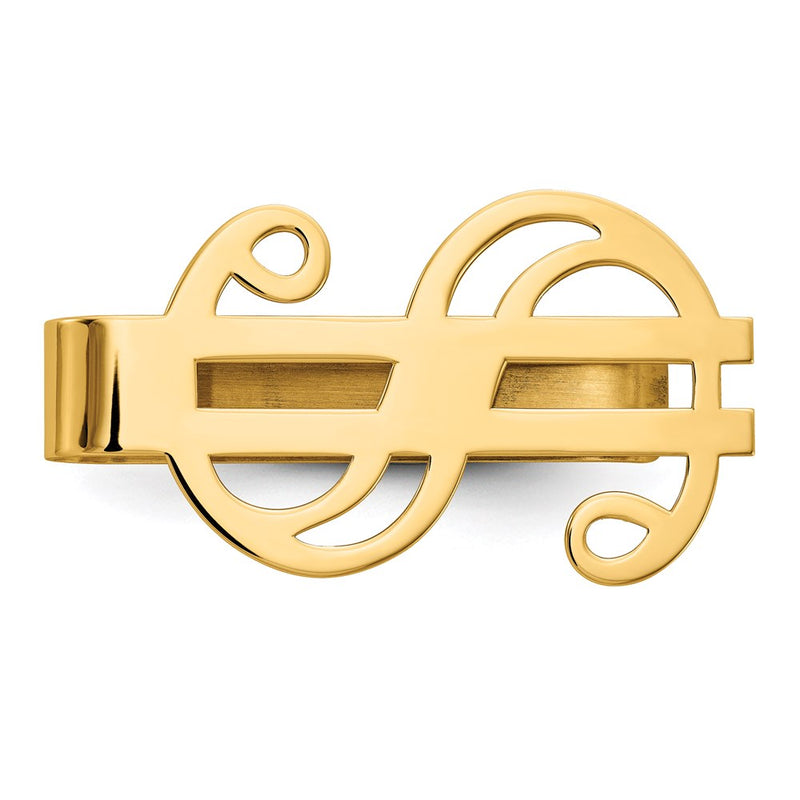 14K gold money clip