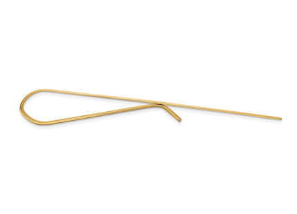14K gold tie tacs / tie bar, alternate view