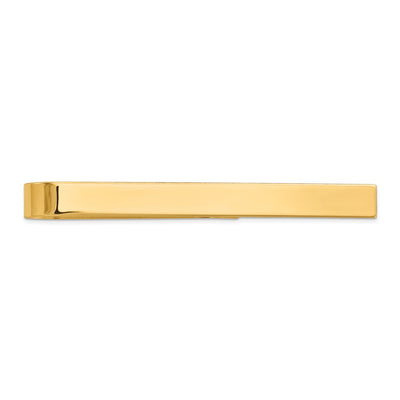 14K Men's Polished Tie Bar, 50 x 4.5mm