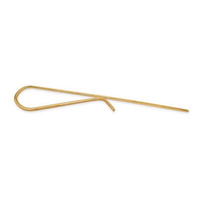 14K Men's Polished Tie Bar, 50 x 6.5mm