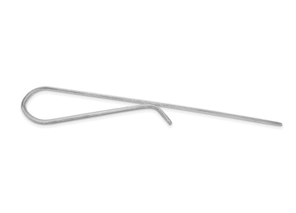 14k White Gold Polished Tie Bar (Style MC183W)