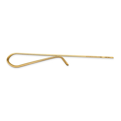 14K Men's Polished Tie Bar, 50 x 8mm