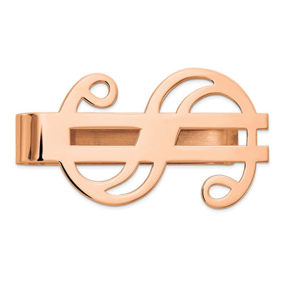 14K rose gold money clip