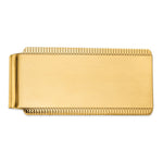 14K Men's Engraveable Sandblast Edge Money Clip view