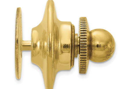 14k Men's Oval High Polished Tie Tac