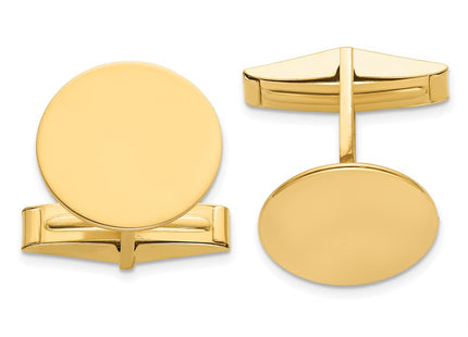 14K gold cuff links