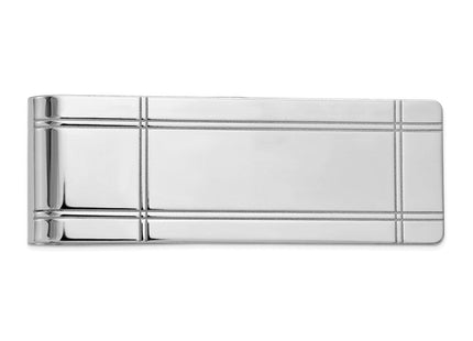 14k White Gold Money Clip (Style MC53W)
