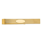 14K Men's Grooved EngravableTie Bar view