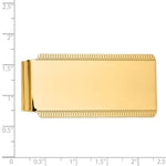 14K Men's High Polish Money Clip view