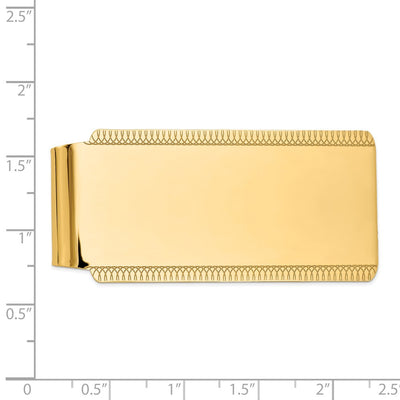 14K Men's High Polish Money Clip