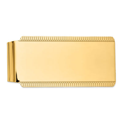 14K Men's High Polish Money Clip