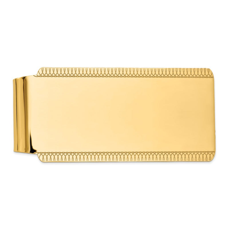 14K gold money clip