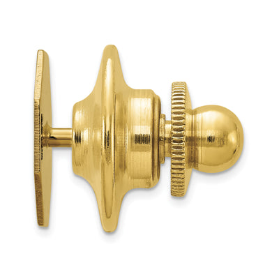 14K Men's Grooved Design Tie Tac