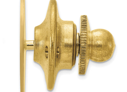 14k Men's Circular Textured Tie Tac