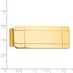 14K Men's Grooved Money Clip view