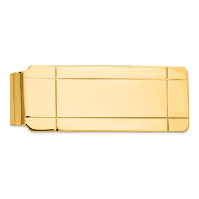 14K gold money clip