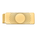 14K Men's Geometric Design Money Clip view