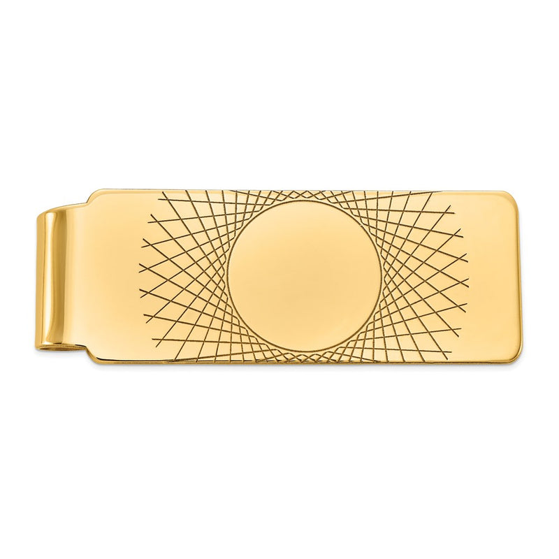 14K gold money clip