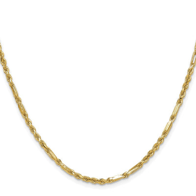 14K D/C Milano Rope Chain