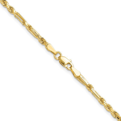 14K D/C Milano Rope Chain